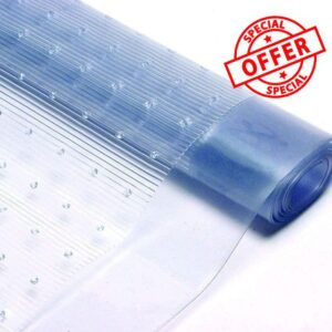 AHS - Clear Vinyl Carpet Protector - Floor Protector Sheet - Carpet Protector Roll - Waterproof Hallway Runner - Transparent Vinyl Roll - Floor Mat Protection - Plastic Clear Guard - (12FT x 27")