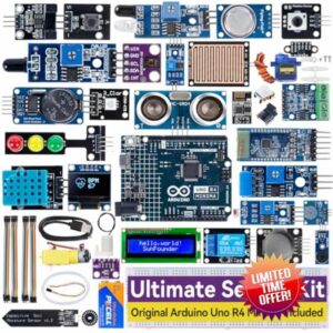 SUNFOUNDER Ultimate Sensor Kit with Original Arduino Uno R4 Minima