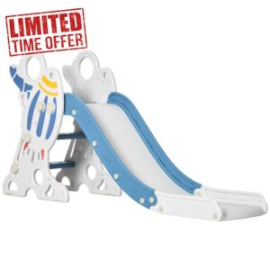 AIYAPLAY Kids Slide Indoor Freestanding Baby Slide Space Theme for Ages 1.5-3 Years - Blue