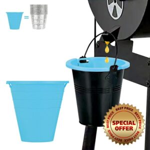 Easyki 2 Pack Silicone Grease Bucket Liners Compatible for Traeger Pro Series 575/780