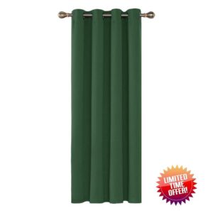 Deconovo Blackout Curtain Eyelet Curtain Noise Reduction Curtain for Children Curtain W55 x L70 Dark Forest 1 Panel