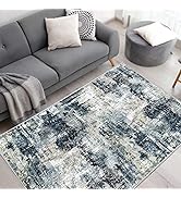 Vamcheer Machine Washable Rugs for Living Room - Modern Soft Faux Short Pile Area Rugs for Bedroo...