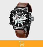 MEGALITH Mens Digital Watches Sports Waterproof Wrist Watch Men Multifunction Digital Analogue Qu...
