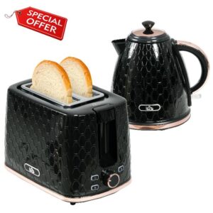 HOMCOM Kettle and Toaster Set