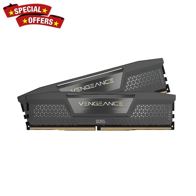 CORSAIR VENGEANCE DDR5 RAM 32GB (2x16GB) 5600MHz CL40 AMD EXPO iCUE Compatible Computer Memory - Grey (CMK32GX5M2B5600Z40)