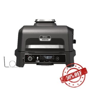 Ninja Woodfire Pro XL Electric BBQ Grill & Smoker with Digital Probe