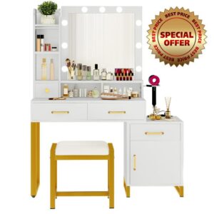 YITAHOME Dressing Table & Stool Set
