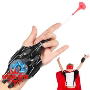 Web Shooter-Spider Launcher Gloves Wrist Toys Spider Web Launcher For Kids|Real Rope Launcher 9.8ft Range Cosplay Costume Props For Boys Girls Kids Funny Educational Toys Huasea