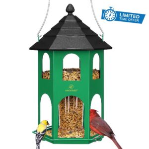 Kingsyard Metal Bird Feeder for Outdoor Hanging