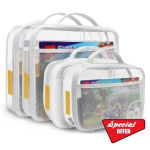 holay 4 Packs PVC Zippered Blocks Set