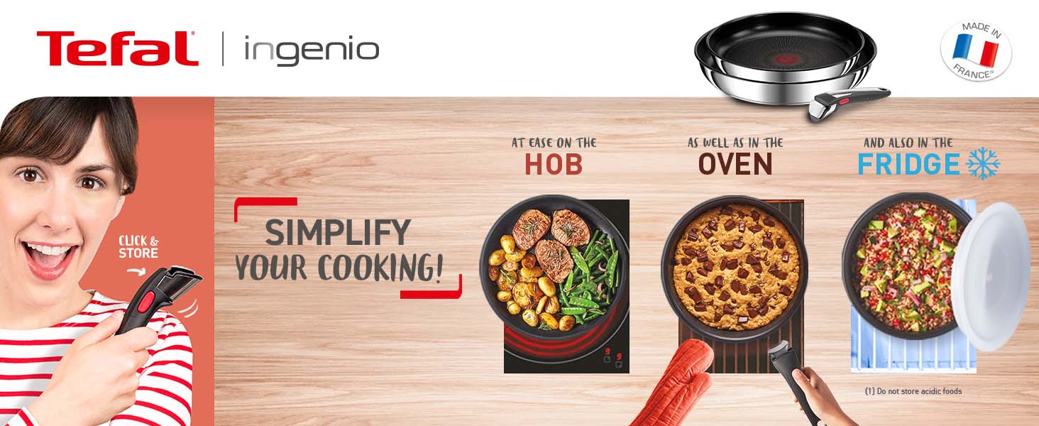 Use on the Hob, in the oven or store in the fridge