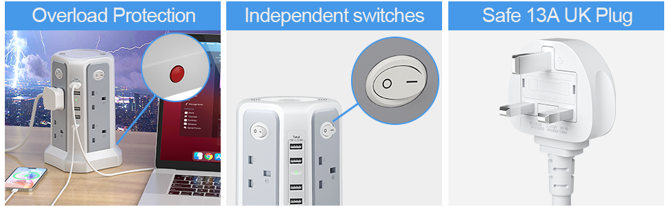 Extension Lead with USB Solts