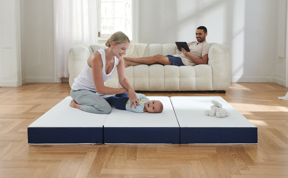 trifold mattress foldable matress folding double mattess 15cm tri fold mattress