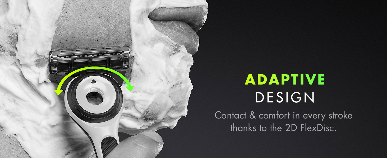 Close-up of exfoliating bar that helps prepare your skin for a smooth and efficient shave.