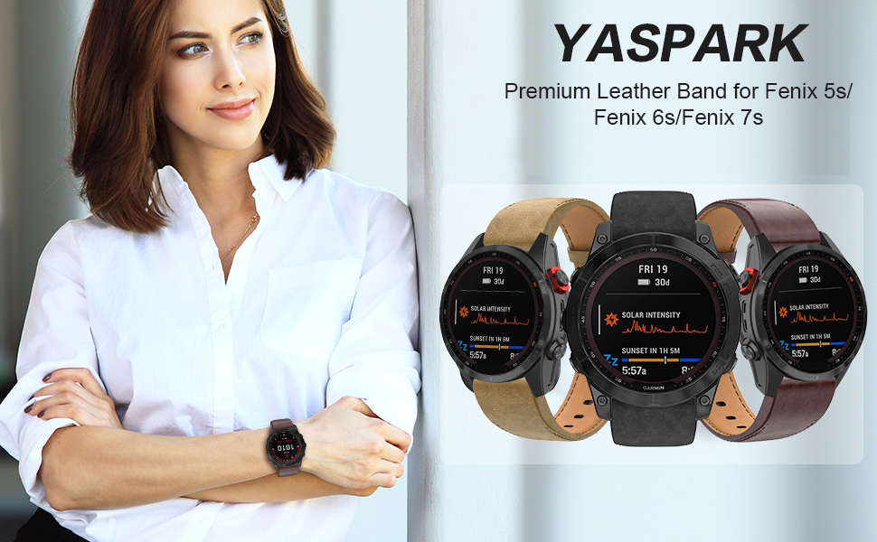 YASPARK Strap for Fenix 7S/Fenix 6S/Fenix 5S