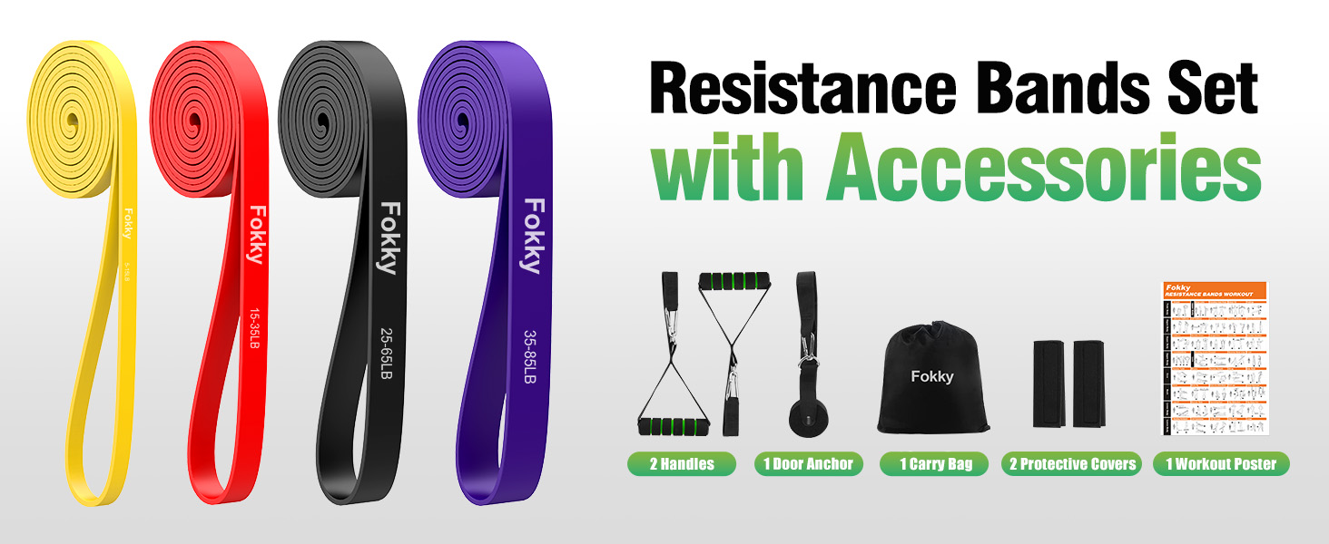 resistance bands with clips resistance bands set men women exercise band long