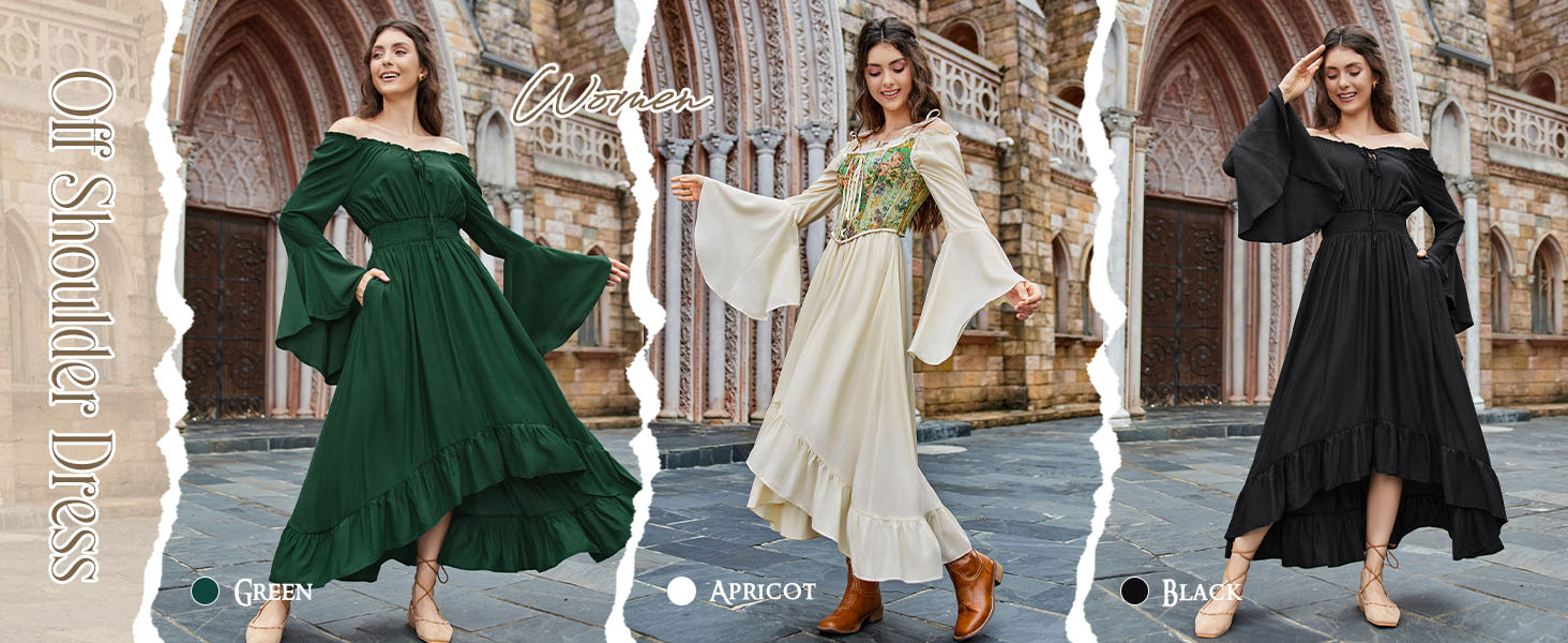 The versatility of our Renaissance Dress allows you to embrace various occasions