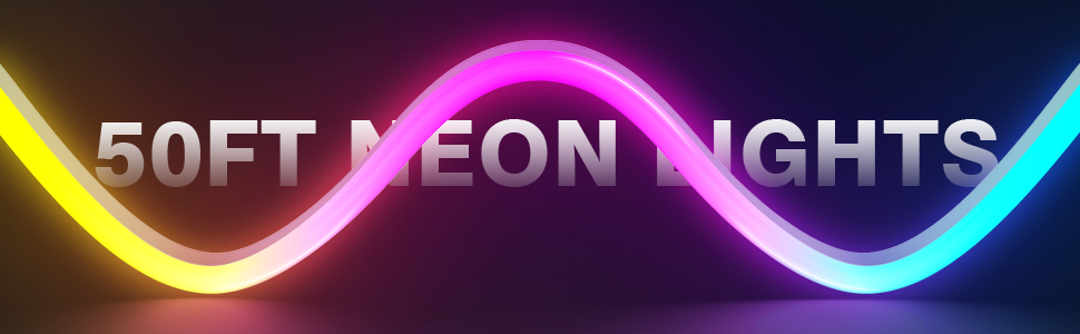 50FT neon lights