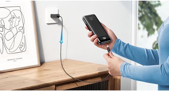 Recharging via Micro USB or USB C Input