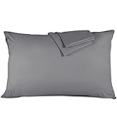 Hafaa Grey Cushion Covers 45 x 45 cm - Crushed Velvet Square Throw Pillow Case - Pack of 2 Decora...
