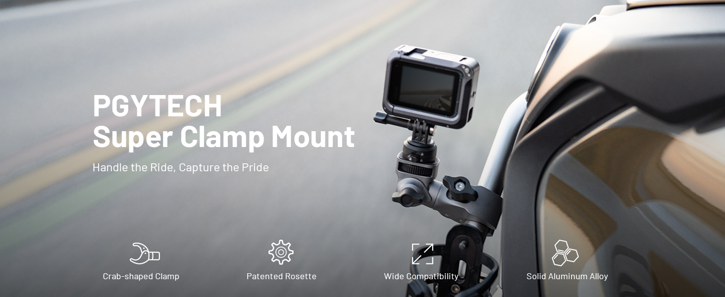 PGYTECH CapLock Super Clamp Mount