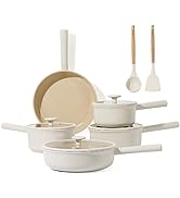 CAROTE Nonstick Pots and Pans Set, 10Pcs Granite Kitchen Cookware Sets, Induction Pans Set with S...