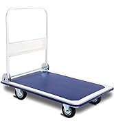 TANGZON Oil Drum Hand Truck, Heavy Duty Metal Drum Cart with Rubber Wheels, EVA Handles & Chime H...