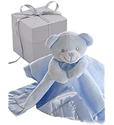 BUSHBABY ‘A New Star is Born' New Baby Comforter Blanket in Gift Box, Plush Animal Teddy Bear Sof...