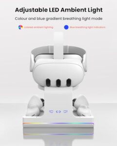 Magnetic VR Charging Station with LED Light