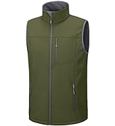 Libin Men's Softshell Gilet Golf Vest Windproof Fleece Lined Sleeveless Jacket Outerwear Vests fo...