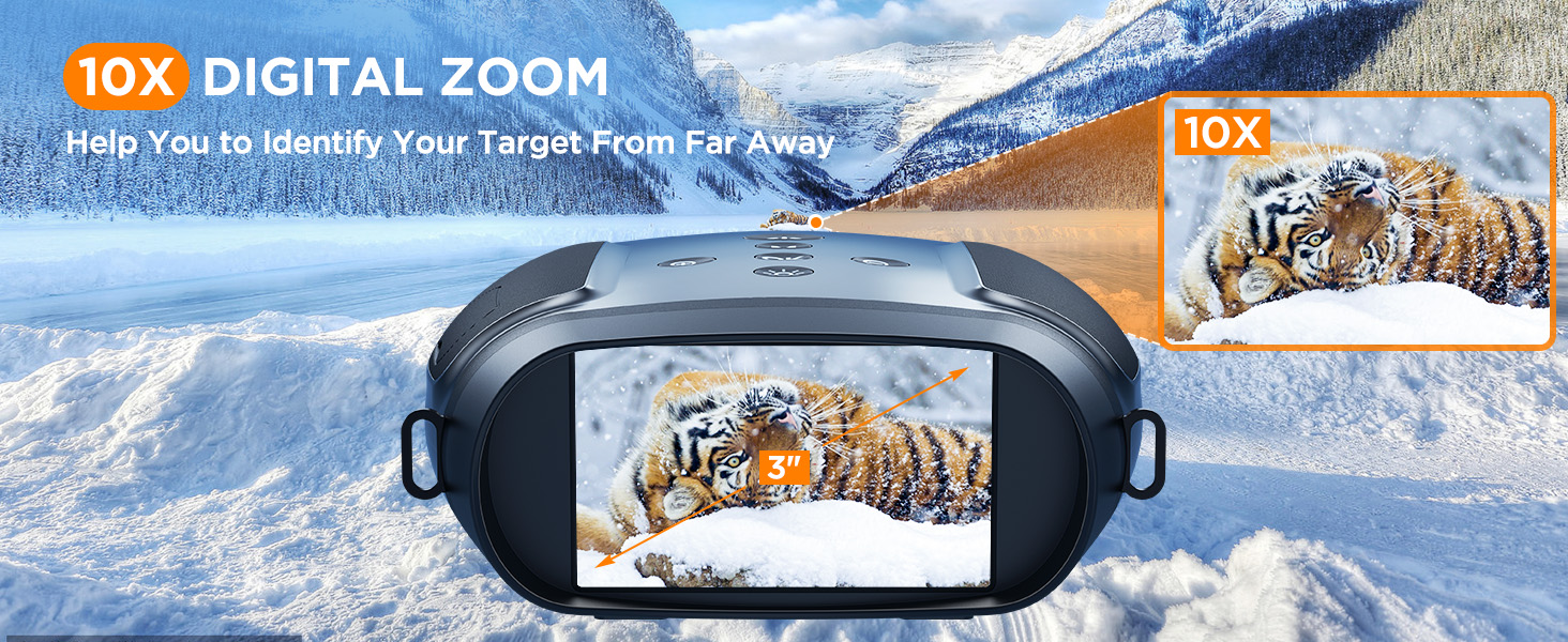 10 digital zoom night vision binocular