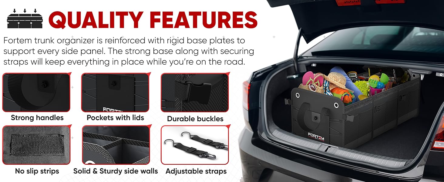 practical use for any type of storage of organization from groceries to car accessories