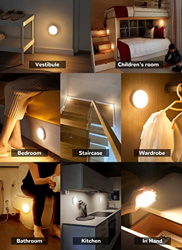 6 Pack Wireless LED Rechargeable magnetic Stick on Wall Night Light