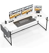 Devoko Computer Desk 120 x 50 x 75 cm, Home Office desk with Hook, Study Writing Desks, Laptop Ta...