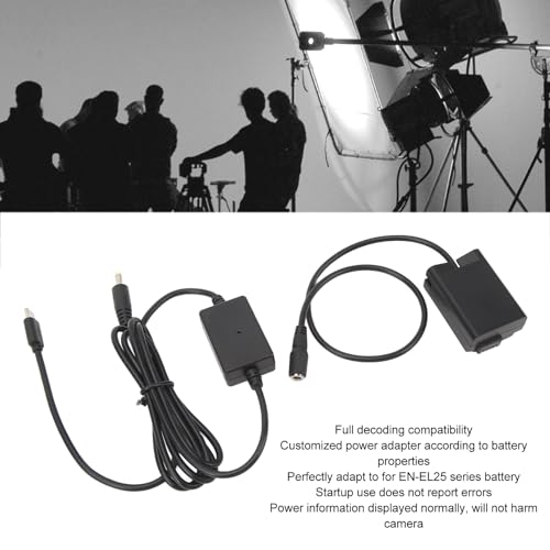 USB C Digital External Power Power Adapter Cable for Nikon Z50 ZFC Z30