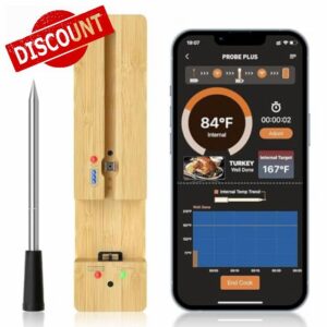 300FT Smart Meat Thermometer Wireless