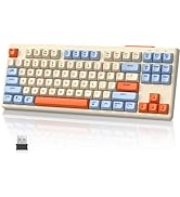 MAMBASNAKE M87 TKL 87 keys - Dual mode Wireless Gaming Keyboard, Bluetooth/2.4Ghz, PBT Ball keyca...