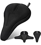 Zacro Exercise Bike Seat Cushion - Large Gel Bike Seat Cover Extra Comfort, Compatible with Indoo...