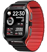 TICWRIS Smart Watch,50M Waterproof, 50 Days Extra-Long Battery, Military Bluetooth Call(Answer/Di...