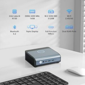 16GB DDR4 512GB SSD Intel 12th N100 (up to 3.4GHz)