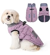 Poseca Winter Dog Coat Jacket Vest Clothes Dog Harness Coat Adjustable Reflective Dog Jackets Wit...