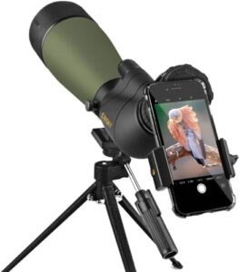 Quick Phone Holder and Carrying Bag - BAK4 High Definition Waterproof Spotter Scope for Bird Watching Wildlife Scenery Stargaze