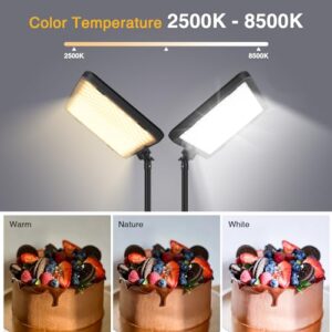 Obeamiu 20W Photography Video Lighting 2500-8500K Studio Light for Content Creation Recording