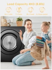 1200W Freestanding Front Tumble Dryer with 5 Drying Modes