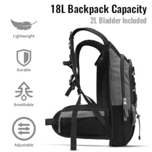 Hydration Pack with 2L BPA Free Water Bladder for Men & Women