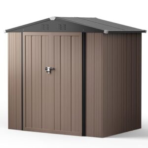 4x6 FT Outdoor Storage Shed Waterproof
