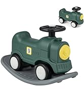 Maxmass 2-IN-1 Ride on Car Truck, Toddler Sliding Walker with Steering Wheel, Storage Box and Pus...