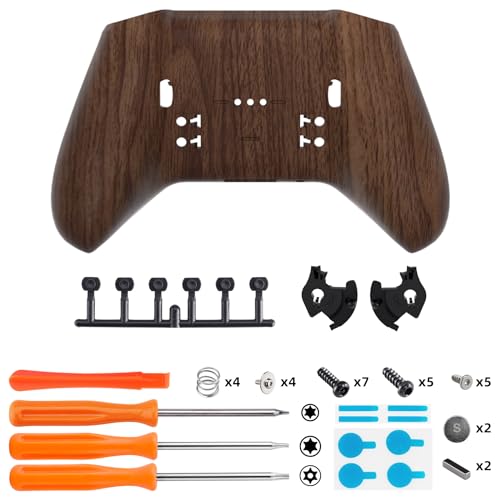 Wood Grain Back Housing Shell Cover for Xbox Elite Series 2 Core Wireless Controller Model 1797 - WITHOUT Controlle