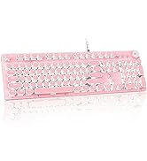 LexonElec Mechanical Gaming Keyboard Blue Switch customizable 10 Illuminated Backlight Modes,104-...