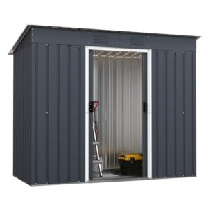 Outdoor Lockable Tool Storage House with Foundation